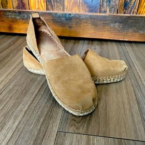TOMS - tan suede espadrilles